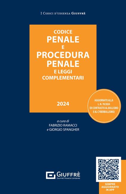 Codice penale e procedura penale e leggi complementari - copertina