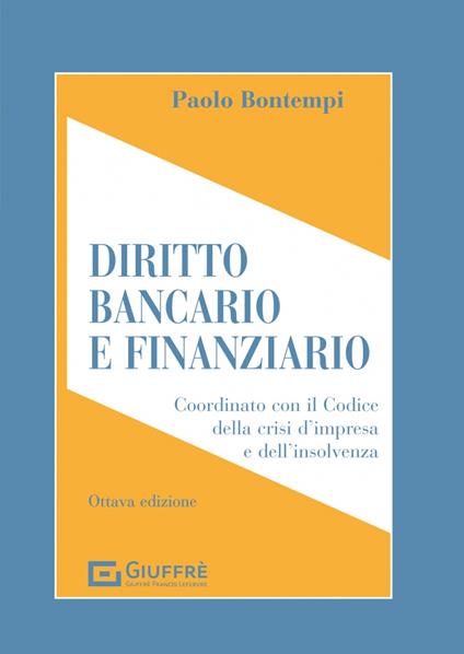 Diritto bancario e finanziario - Paolo Bontempi - copertina
