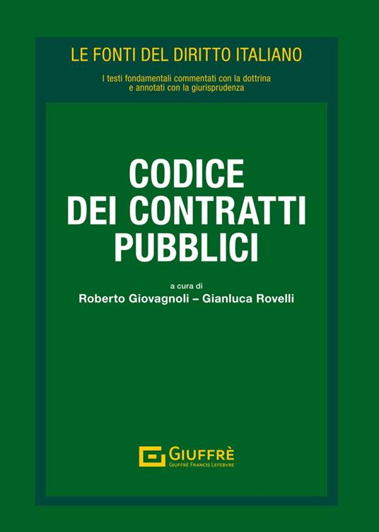 Codice dei contratti pubblici - copertina