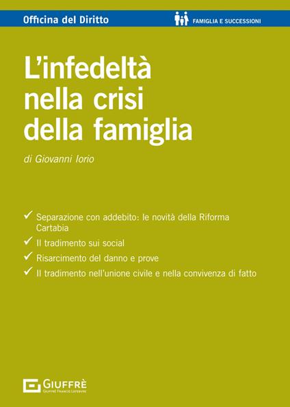L'infedeltà nella crisi della famiglia - Giovanni Iorio - copertina