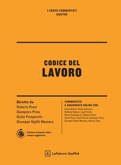 Codice del lavoro - copertina