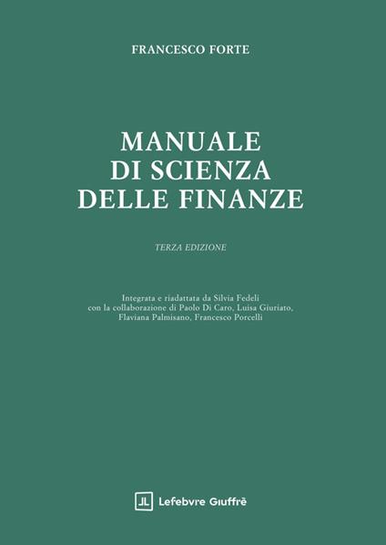 Manuale di scienza delle finanze - Francesco Forte - copertina