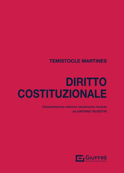 Diritto costituzionale - Temistocle Martines - copertina