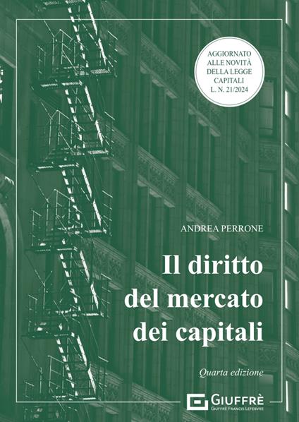 Il diritto del mercato dei capitali - Andrea Perrone - copertina