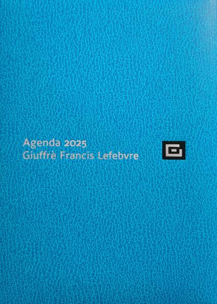 Agenda d'udienza 2025. Ediz. turchese - copertina