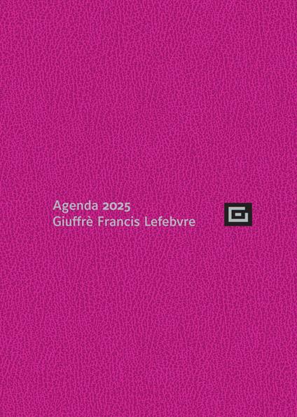 Agenda d'udienza 2025. Ediz. rhodamine - copertina