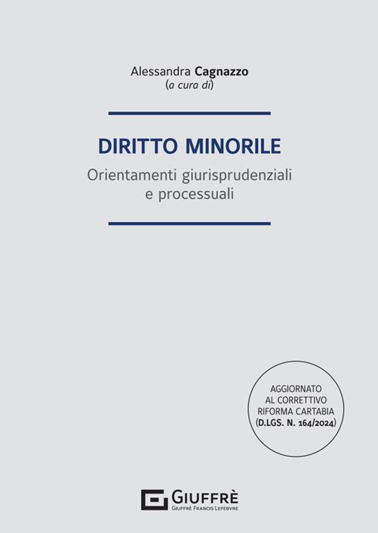 Diritto minorile - copertina