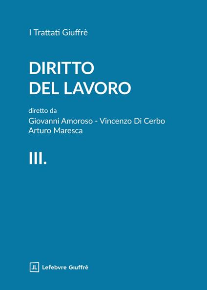 Diritto del lavoro. Vol. 3 - copertina