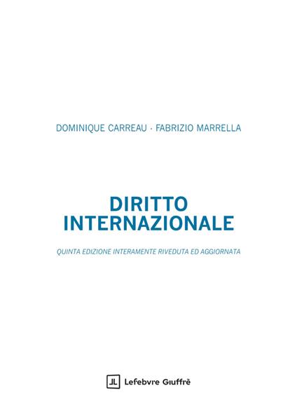 Diritto internazionale - Dominique Carreau,Fabrizio Marrella - copertina