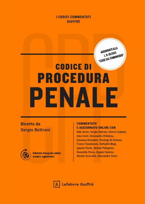 Codice di procedura penale - copertina