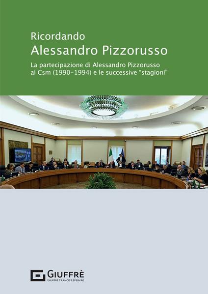 Ricordando Alessandro Pizzorusso - copertina