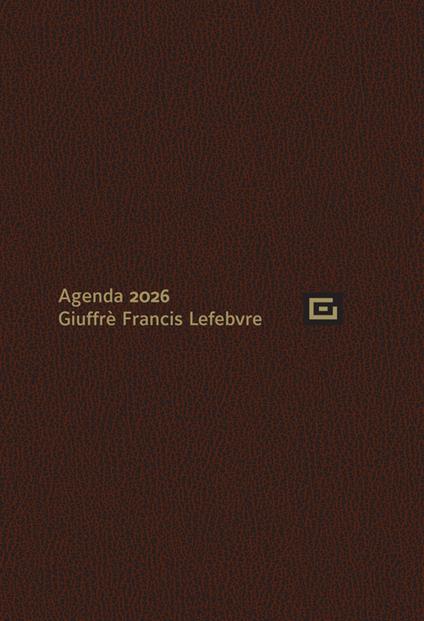 Agenda d'udienza 2026. Ediz. marrone - copertina