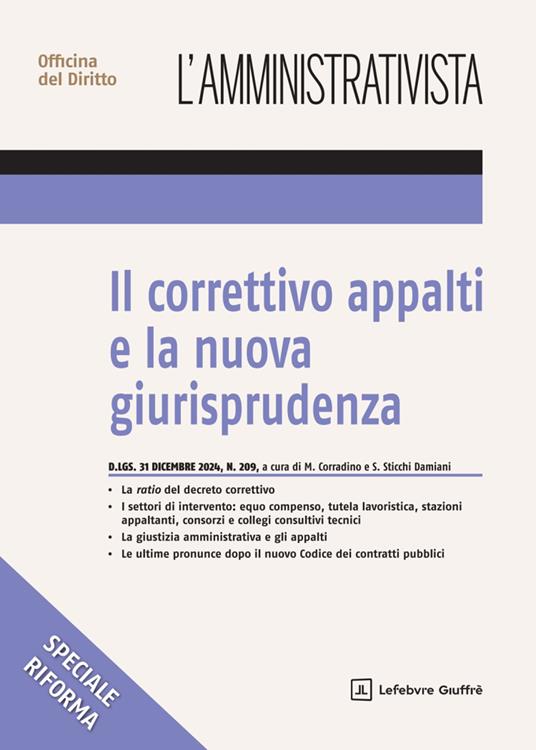 Il correttivo appalti e la nuova giurisprudenza - copertina