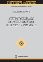 Contract governance e clausole di gestione delle «crisi» sopravvenute