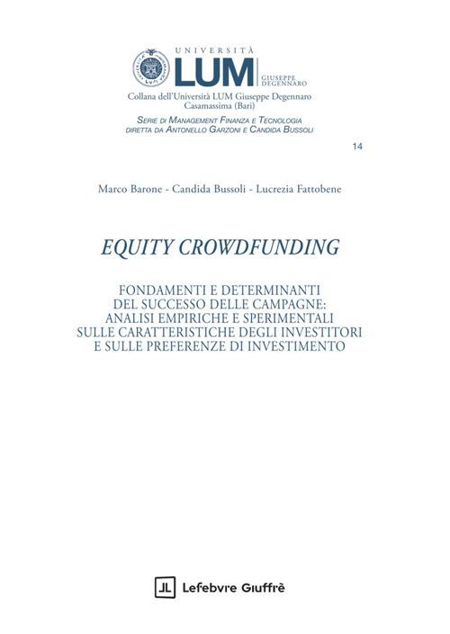 Equity Crowdfunding - Candida Bussoli,Lucrezia Fattobene,Marco Barone - copertina