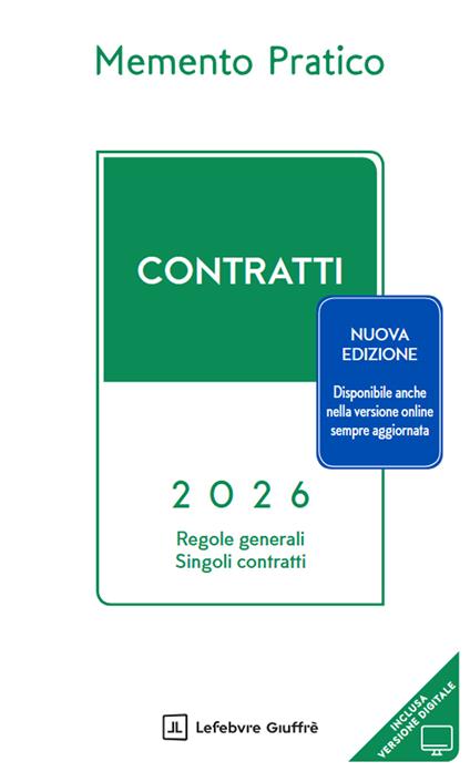 Memento pratico. Contratti 2026 - copertina