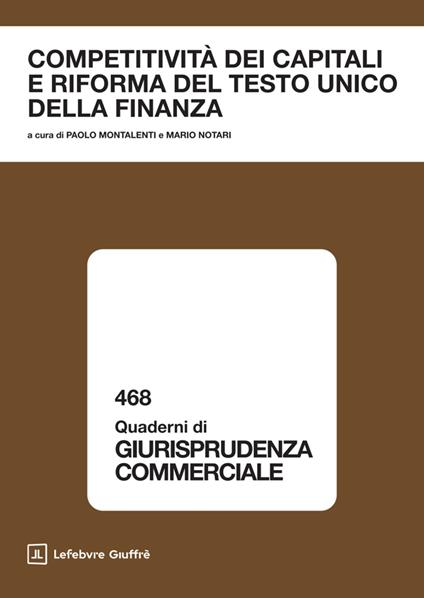 Competitività dei capitali e riforma del Testo unico della finanza - copertina