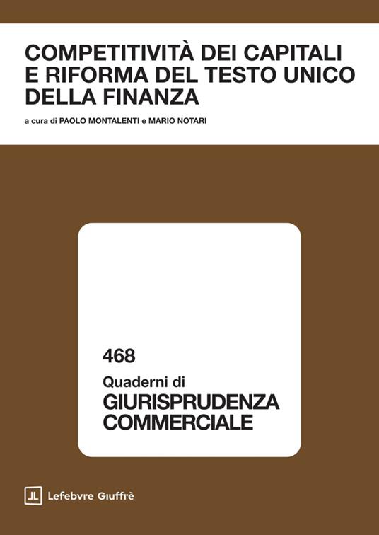Competitività dei capitali e riforma del Testo unico della finanza - copertina