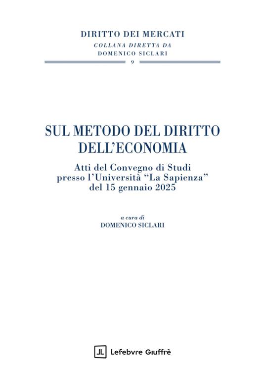 Sul metodo del diritto dell'economia - copertina