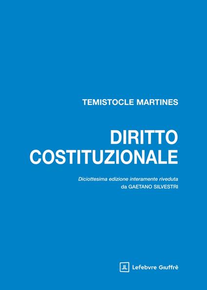 Diritto costituzionale - Temistocle Martines - copertina