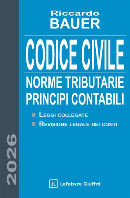 Codice civile 2026 - Riccardo Bauer - copertina