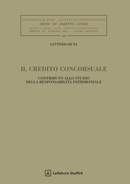 Il credito concorsuale - Buta Letterio - copertina