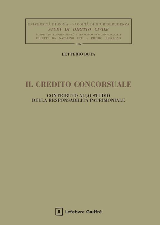 Il credito concorsuale - Buta Letterio - copertina