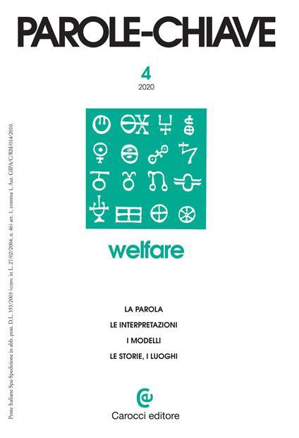 Parolechiave (2020). Vol. 4: Welfare. La parola, le interpretazioni, i modelli, le storie, i luoghi. - copertina