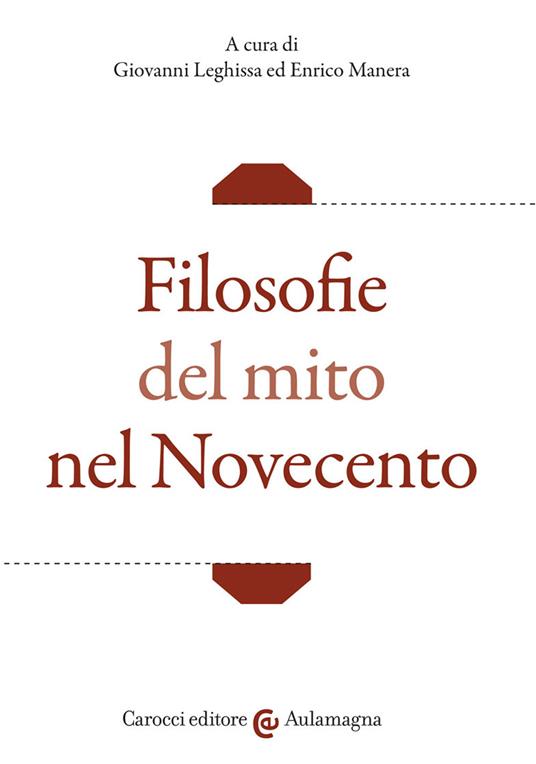 Filosofie del mito nel Novecento - copertina