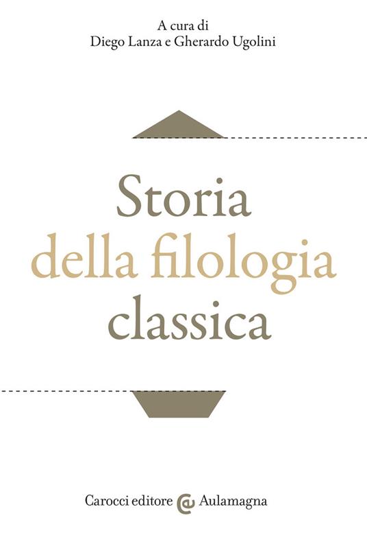 Storia della filologia classica - copertina