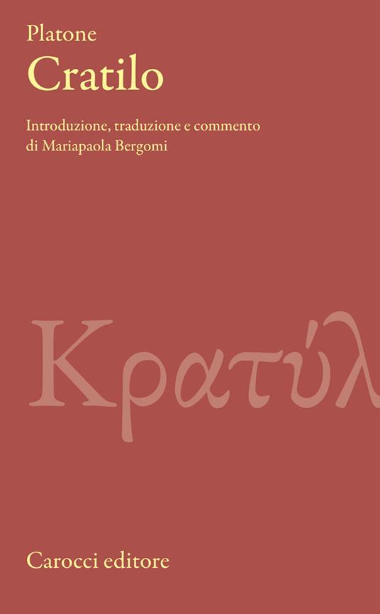 Cratilo - Platone - copertina