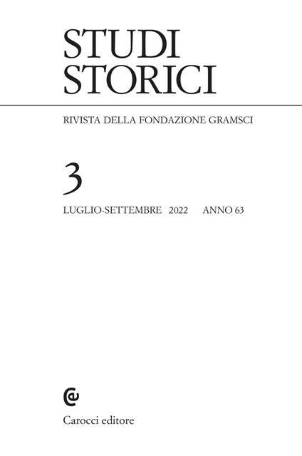 Studi storici (2022). Vol. 3 - copertina