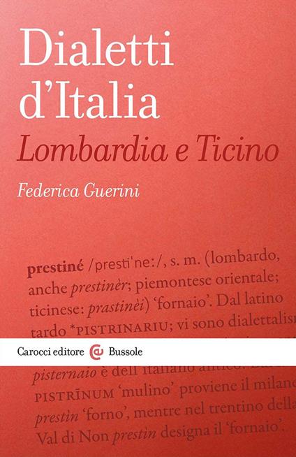 Dialetti d'Italia: Lombardia e Ticino - Federica Guerini - copertina
