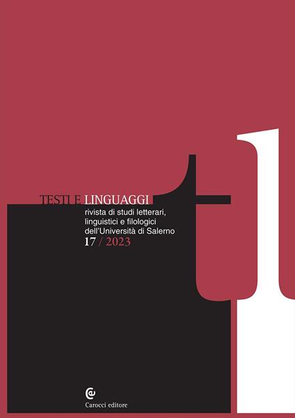 Testi e linguaggi (2023). Vol. 17 - copertina