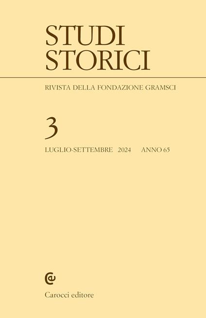 Studi storici (2024). Vol. 3 - copertina