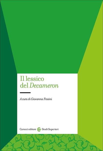 Il lessico del Decameron - copertina