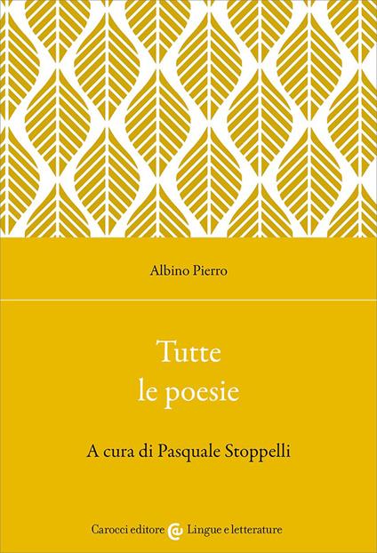 Tutte le poesie - Albino Pierro - copertina
