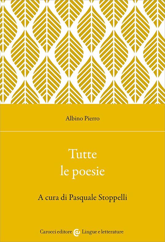 Tutte le poesie - Albino Pierro - copertina