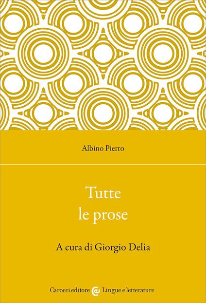 Tutte le prose - Albino Pierro - copertina