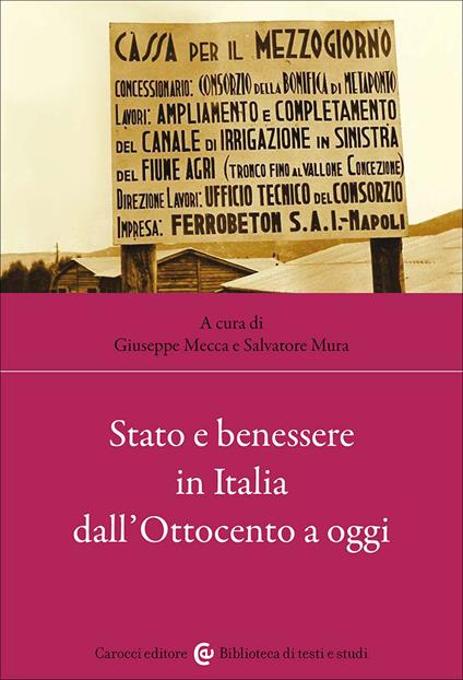 Stato e benessere in Italia dall'Ottocento a oggi - copertina