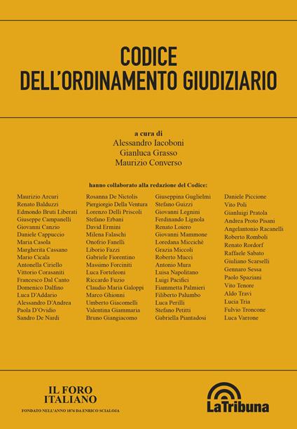 Codice dell'ordinamento giudiziario - Alessandro Iacoboni,Gianluca Grasso,Maurizio Converso - copertina