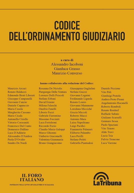 Codice dell'ordinamento giudiziario - Alessandro Iacoboni,Gianluca Grasso,Maurizio Converso - copertina