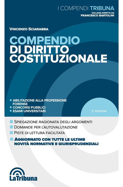 Compendio di diritto costituzionale - Vincenzo Sciarabba - copertina