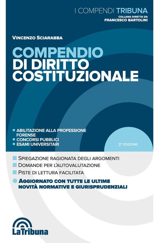 Compendio di diritto costituzionale - Vincenzo Sciarabba - copertina