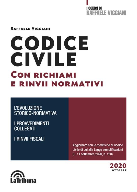 Codice civile con richiami e rinvii sistematici - Raffaele Viggiani - copertina
