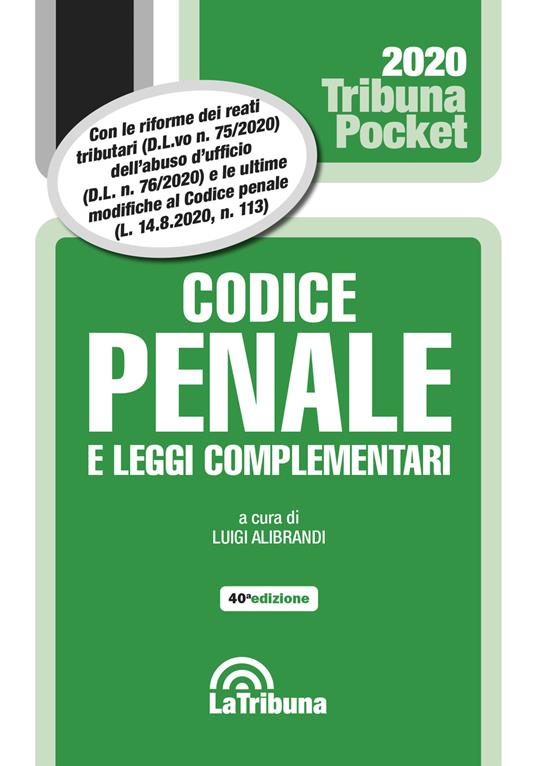 Codice penale e leggi complementari - copertina