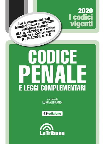 Codice penale e leggi complementari - copertina