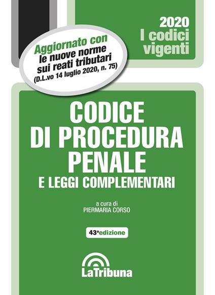 Codice di procedura penale e leggi complementari - copertina