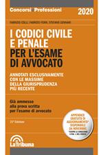 I codici civile e penale. Per l'esame di avvocato