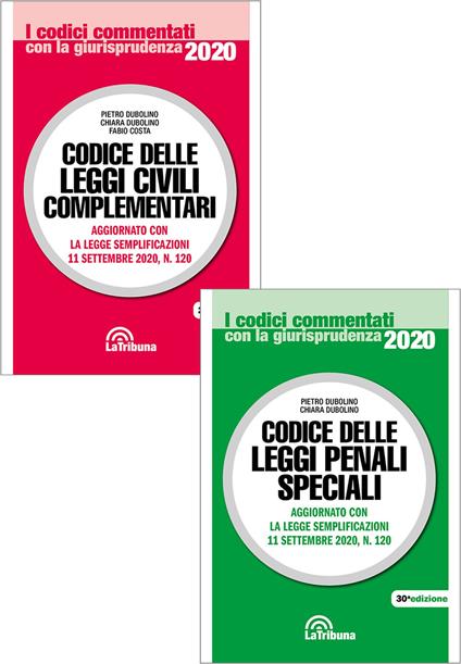 Codice delle leggi civili complementari-Codice delle leggi penali speciali - Pietro Dubolino,Chiara Dubolino,Fabio Costa - copertina